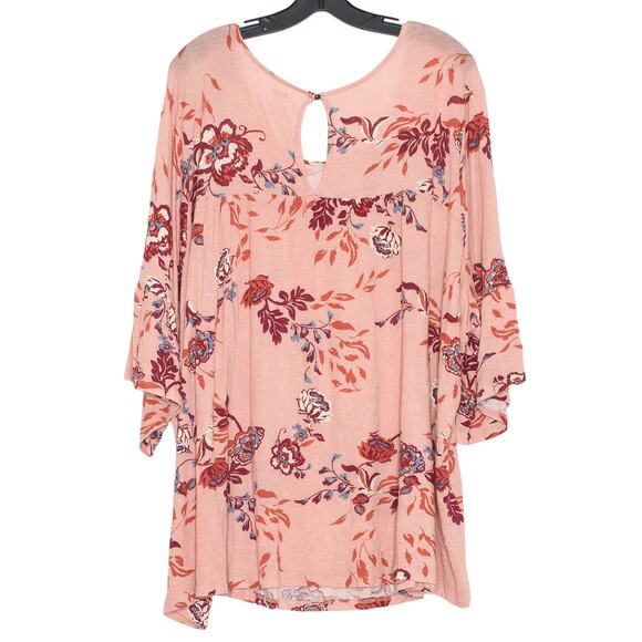 EVRI Womens Top Boho Cottagecore Coastal Grandma Soft Girl Romantic Floral 4X - Picture 2 of 6